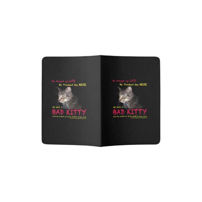Bad Kitty Passport Holder (Opened)