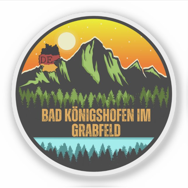 Bad Königshofen im Grabfeld, Germany Sticker (Front)
