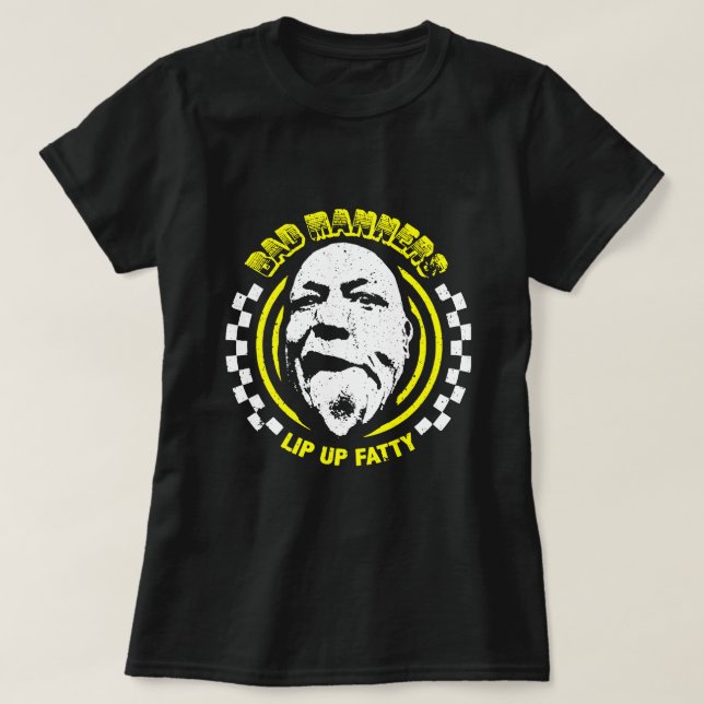 BAD MANNERS.png T-Shirt (Design Front)
