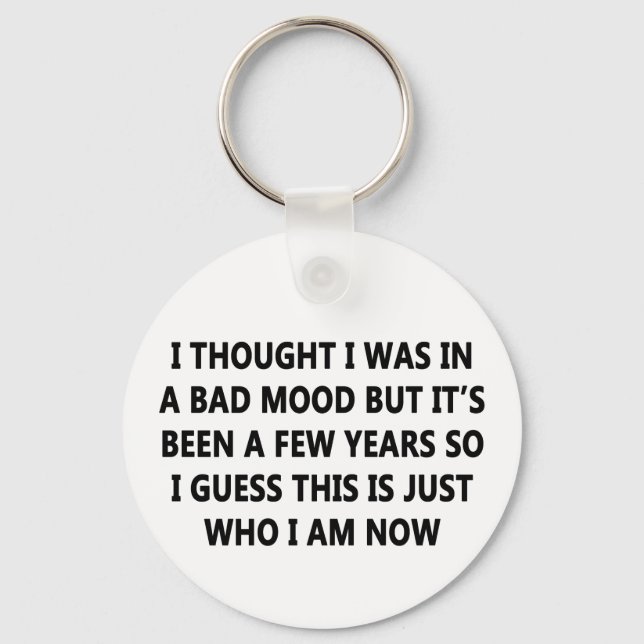 Bad Mood Keychain (Front)