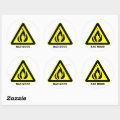 Bad Mood Warning Sign Sticker | Zazzle