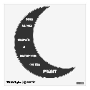 Bad Moon Bathroom Wrong Lyrics Wall Sticker