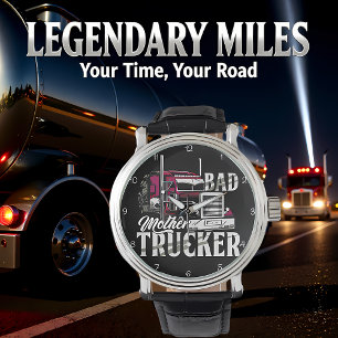 Bad Mother Trucker Purple Power Watch