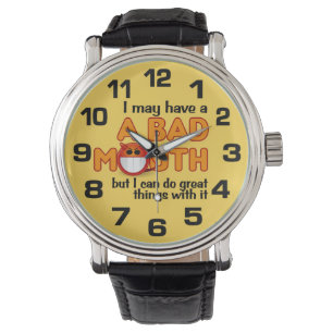BAD MOUTH custom watches