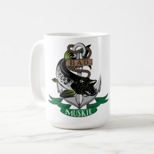 Bad Muskie Wrapped Around Award Boat Anchor Coffee Mug