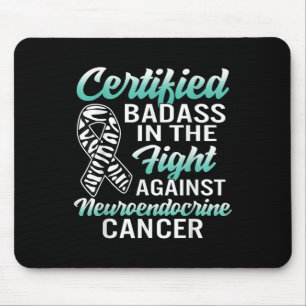 Bad Neuroendocrine Cancer Awareness Net Zebra Ribb Mouse Pad