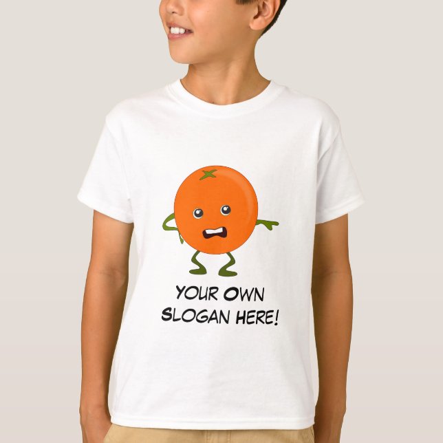 Bad Orange with Customizable Slogan T-Shirt (Front)