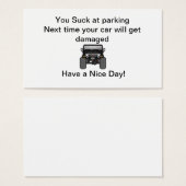 bad parking (Front & Back)