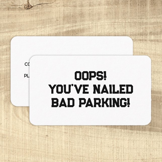 Bad Parking Business Card (Creator Uploaded)