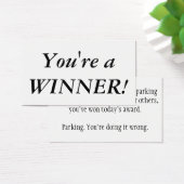 Bad parking cards (Desk)