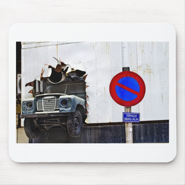 Bad parking through wall mouse pad (Front)