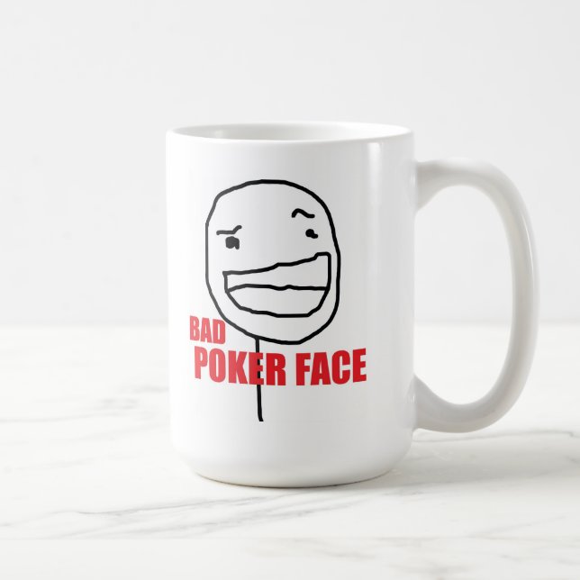 Bad Poker Face Coffee Mug (Right)