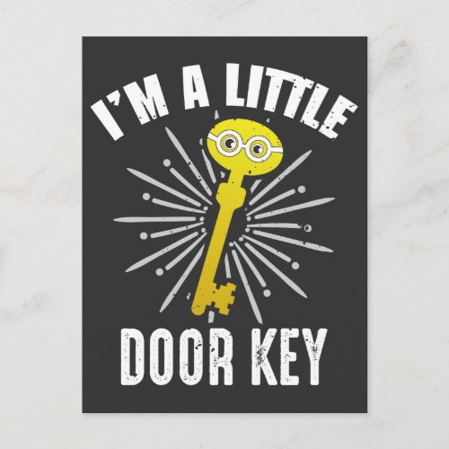 Bad Pun Dad Jokes Im A Little Door Key Postcard