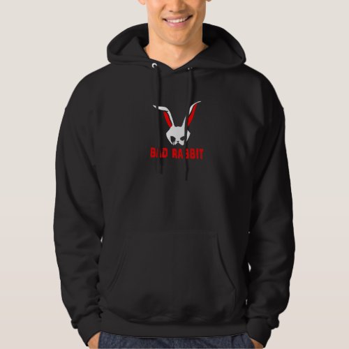 Bad Rabbit Bunny Bloody Hater Antisocial Introvert Hoodie