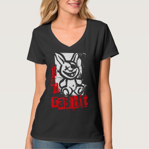 Bad Rabbit  Rabbit As Grunge Style Parody T_Shirt