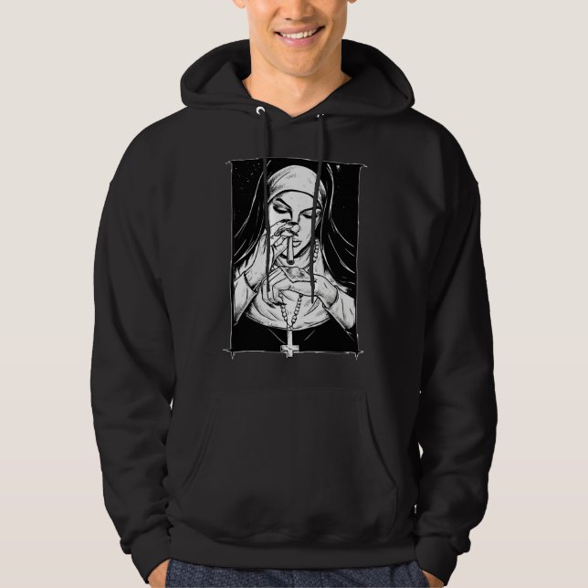 bad religion naughty nuns  2 hoodie (Front)
