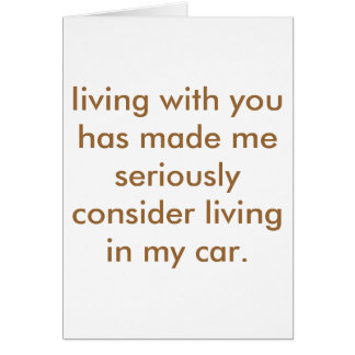 bad roommate. cards