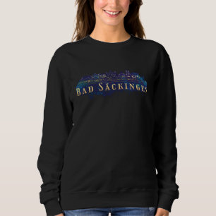 Bad Säckingen Germany City Skyline Silhouette Outl Sweatshirt