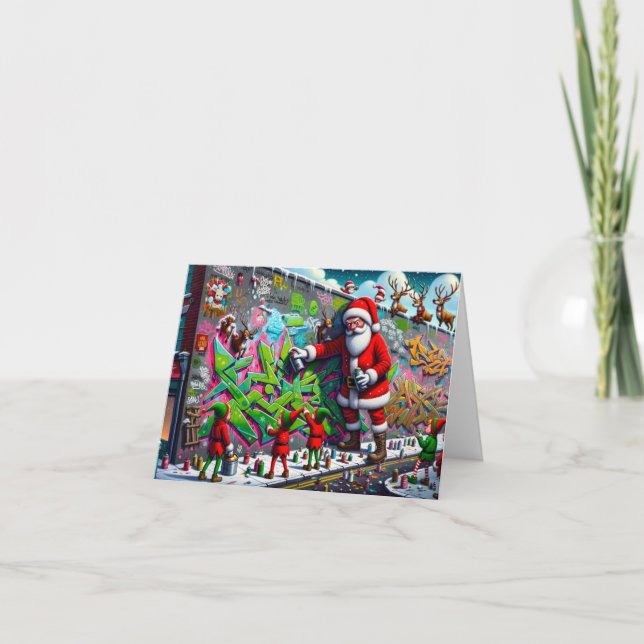 Bad Santa Graffiti Card (Front)