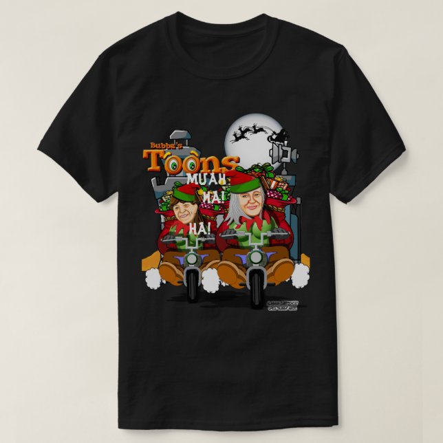Bad Santa's Merry Elves  T-Shirt (Design Front)