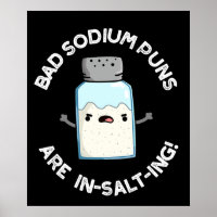 Bad Sodium Puns Are In-salt-ing Salt Pun Dark BG
