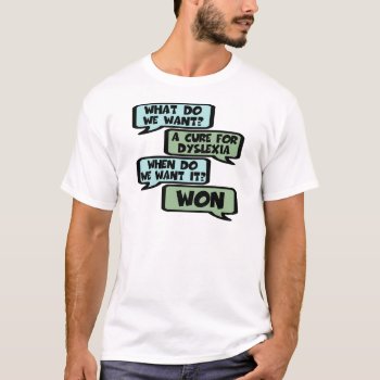 Bad Taste Dyslexia Slogan T-shirt by Cardsharkkid at Zazzle