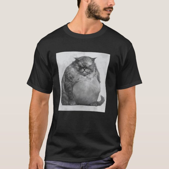 bad-tempered cat, funny cat 1 T-Shirt (Front)