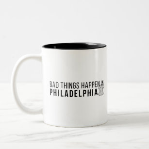 Bad Things Happen in Philadelphia: Liberty Bell Two-Tone Coffee Mug