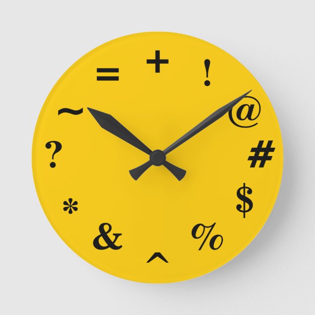 Bad Time Round Clock (Front)