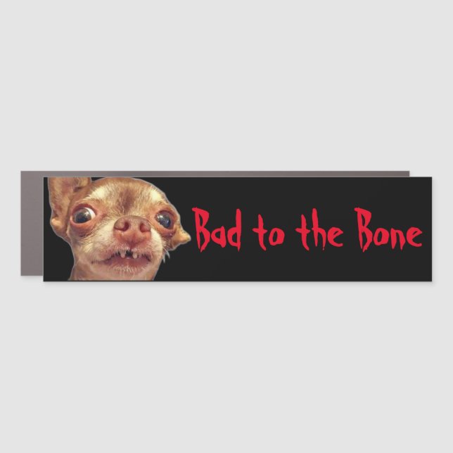 Bad to the Bone - Bambi Bumper Sticker Car Magnet (Front)