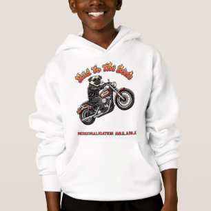 Bad To The Bone Pugly Attitude Pug Biker Original Hoodie