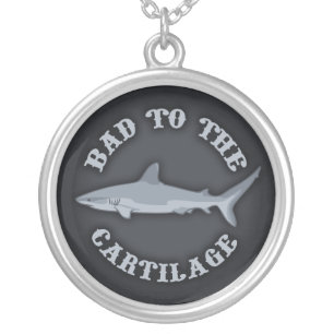 Bad to the Cartilage Silver Plated Necklace