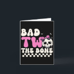 Bad Two The Bone 2nd Birthday Girls Spooky Birthda Card<br><div class="desc">Bad Two The Bone 2nd Birthday Girls Spooky Birthday</div>