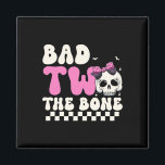 Bad Two The Bone 2nd Birthday Girls Spooky Birthda Magnet<br><div class="desc">Bad Two The Bone 2nd Birthday Girls Spooky Birthday</div>