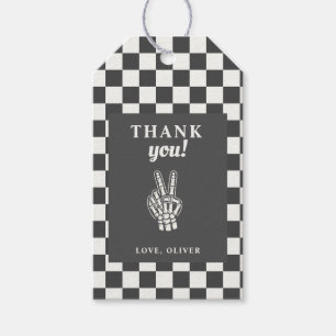 Bad TWO The Bone Second Birthday Favor Tags
