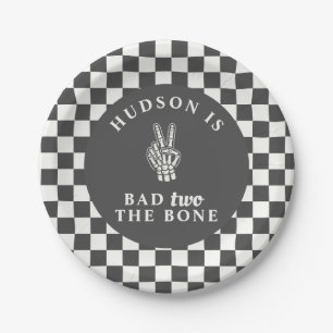 Bad TWO The Bone Second Birthday Paper Plates