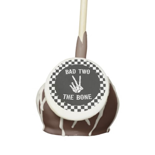 Bad Two The Bone Skeleton 2nd Birthday Party Cake Pops