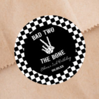 Bad Two The Bone Skeleton 2nd Birthday Party