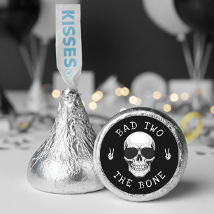 Bad Two the Bone Skeleton Skull 2nd Birthday Party Hershey®'s Kisses®