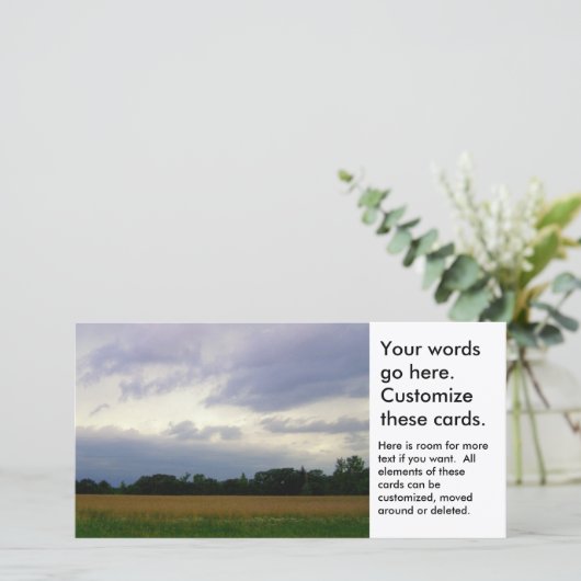 Bad weather approaching farm fields storm clouds (Standing Front)