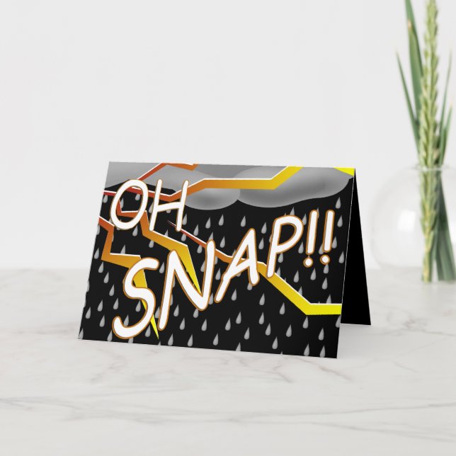 Bad Weather Canceled Event Greeting Card (Front)