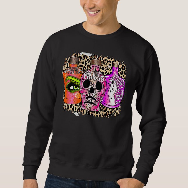 Bad Witch Energy Leopard Sweatshirt (Front)