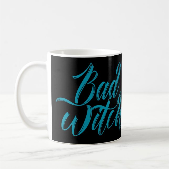 BAD WITCH funny halloween  Coffee Mug (Left)