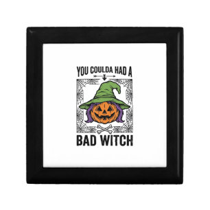 Bad Witch Funny Halloween Pumpkin Witch_1 Gift Box