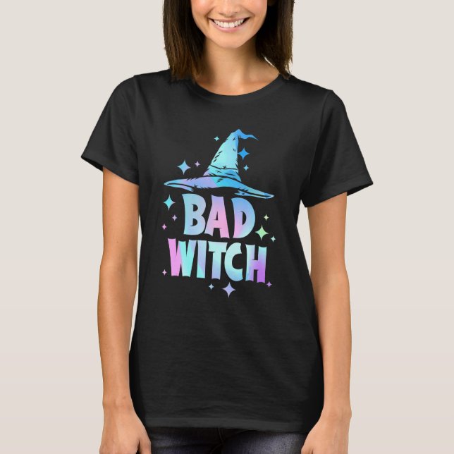 Bad Witch Halloween Party T-Shirt (Front)