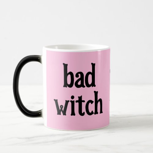 Bad Witch Pink Halloween Personalized Magic Mug