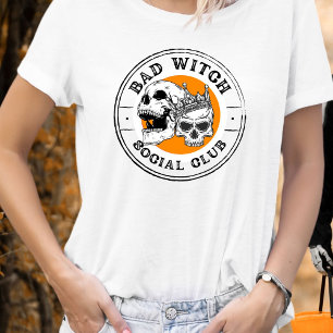 Bad Witch Social Club - Halloween Skeleton  T-Shirt