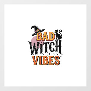Bad Witch Vibes Vintage Halloween Shirt Design_1 Floor Decals