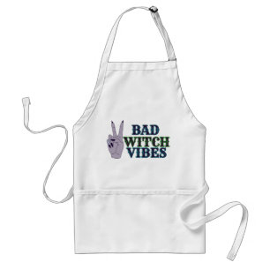 Bad Witch Vibes Witchy Hands Adult Apron