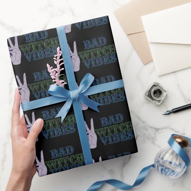 Bad Witch Vibes Witchy Hands Wrapping Paper (Gifting)